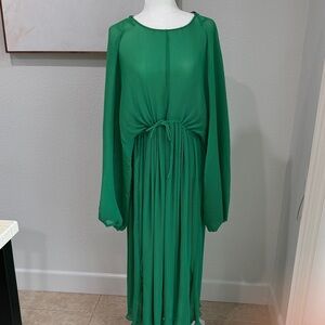 Zara Pleated Maxi Dress